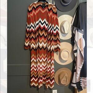 Multi Color Duster Cardigan